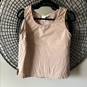 Coldwater Creek Women's Sleeveless Tank Top in Light Taupe